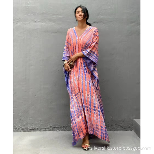 Pink Tie and Dye Swimsuit Cover Up